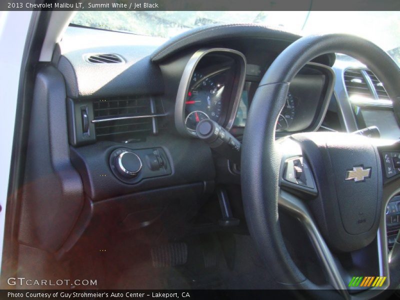 Summit White / Jet Black 2013 Chevrolet Malibu LT