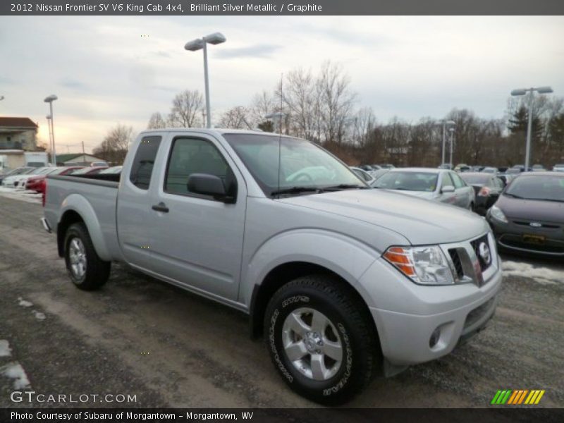 Brilliant Silver Metallic / Graphite 2012 Nissan Frontier SV V6 King Cab 4x4