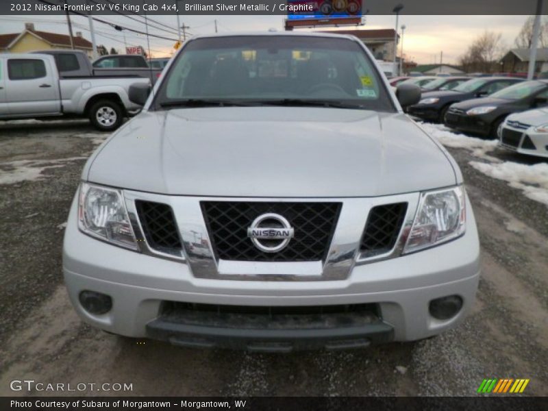 Brilliant Silver Metallic / Graphite 2012 Nissan Frontier SV V6 King Cab 4x4