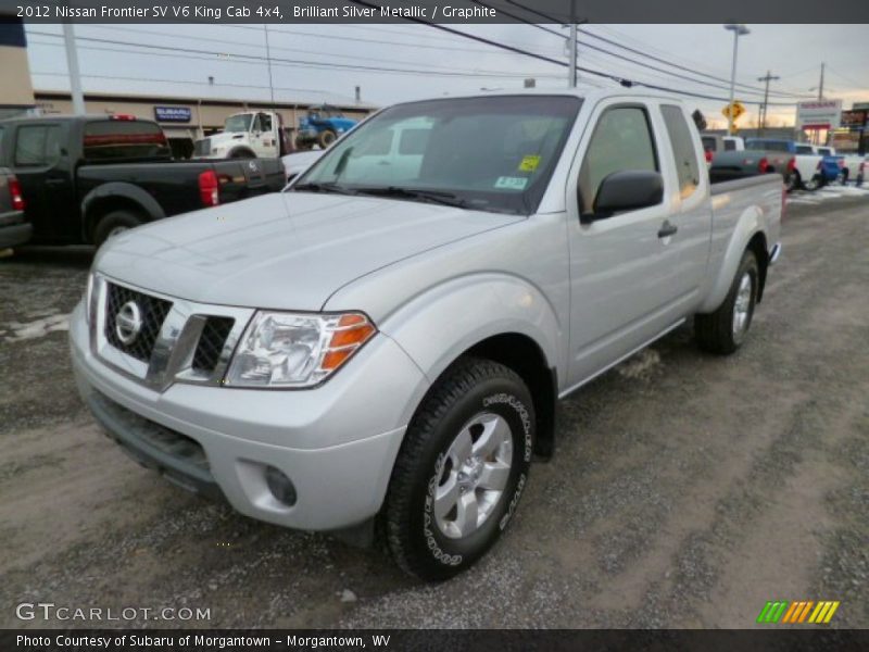 Brilliant Silver Metallic / Graphite 2012 Nissan Frontier SV V6 King Cab 4x4
