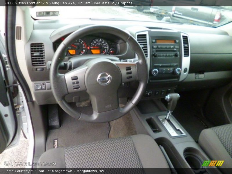 Brilliant Silver Metallic / Graphite 2012 Nissan Frontier SV V6 King Cab 4x4