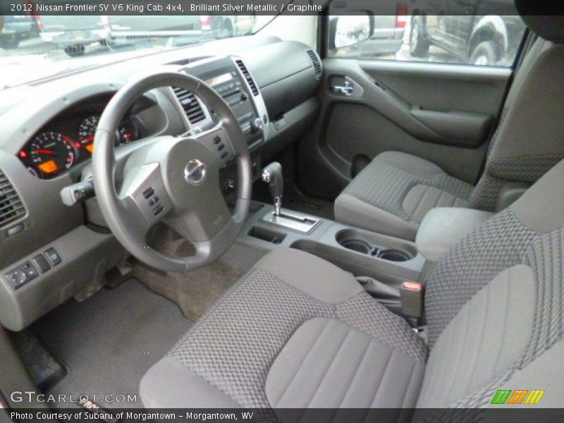 Brilliant Silver Metallic / Graphite 2012 Nissan Frontier SV V6 King Cab 4x4