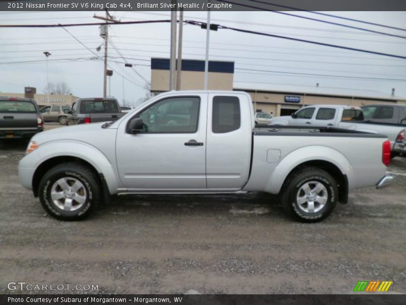 Brilliant Silver Metallic / Graphite 2012 Nissan Frontier SV V6 King Cab 4x4