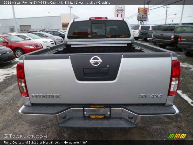 Brilliant Silver Metallic / Graphite 2012 Nissan Frontier SV V6 King Cab 4x4