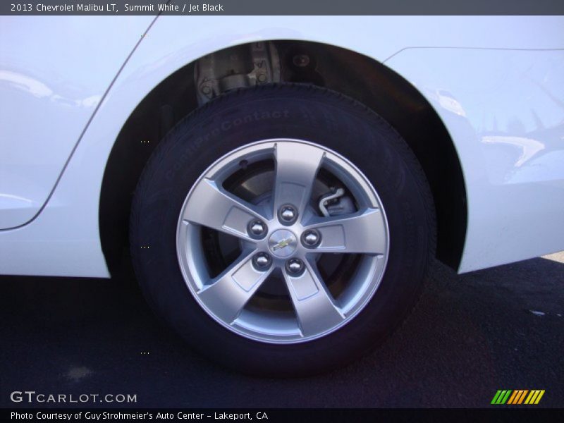 Summit White / Jet Black 2013 Chevrolet Malibu LT