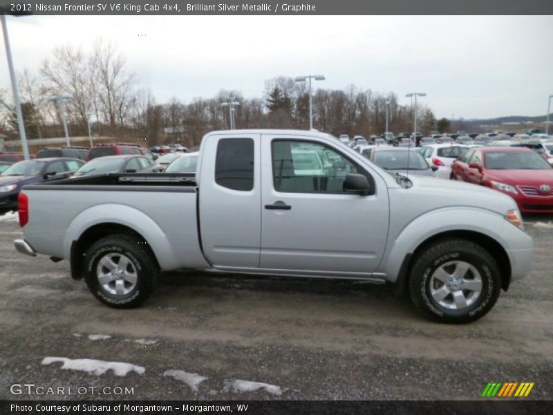 Brilliant Silver Metallic / Graphite 2012 Nissan Frontier SV V6 King Cab 4x4