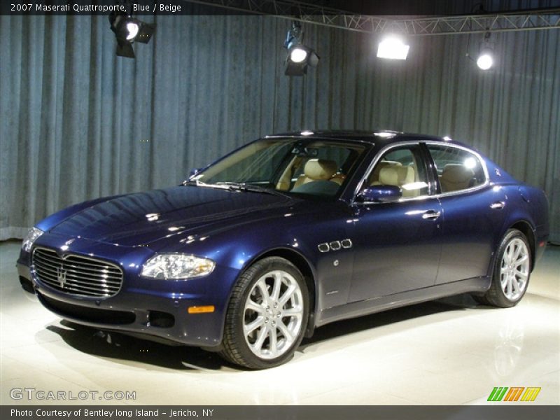 2007 Maserati Quattroporte, Blue / Beige Leather Interior - 2007 Maserati Quattroporte 