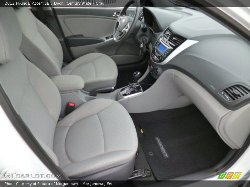 Century White / Gray 2012 Hyundai Accent SE 5 Door