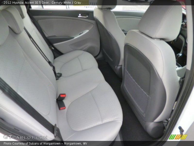 Century White / Gray 2012 Hyundai Accent SE 5 Door