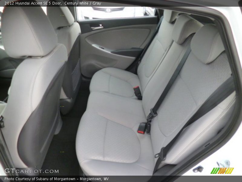 Century White / Gray 2012 Hyundai Accent SE 5 Door