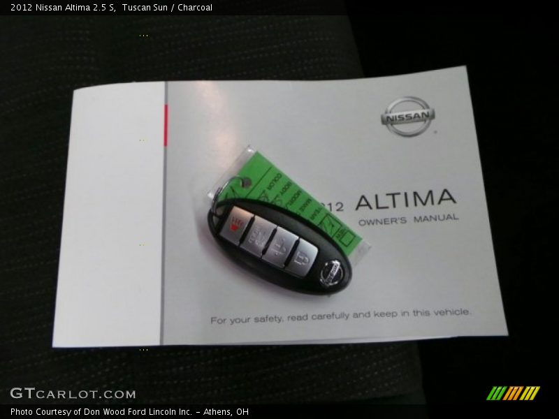 Tuscan Sun / Charcoal 2012 Nissan Altima 2.5 S