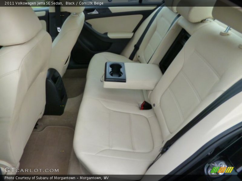 Black / Cornsilk Beige 2011 Volkswagen Jetta SE Sedan