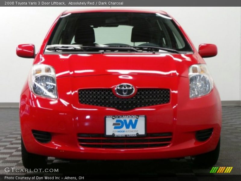 Absolutely Red / Dark Charcoal 2008 Toyota Yaris 3 Door Liftback