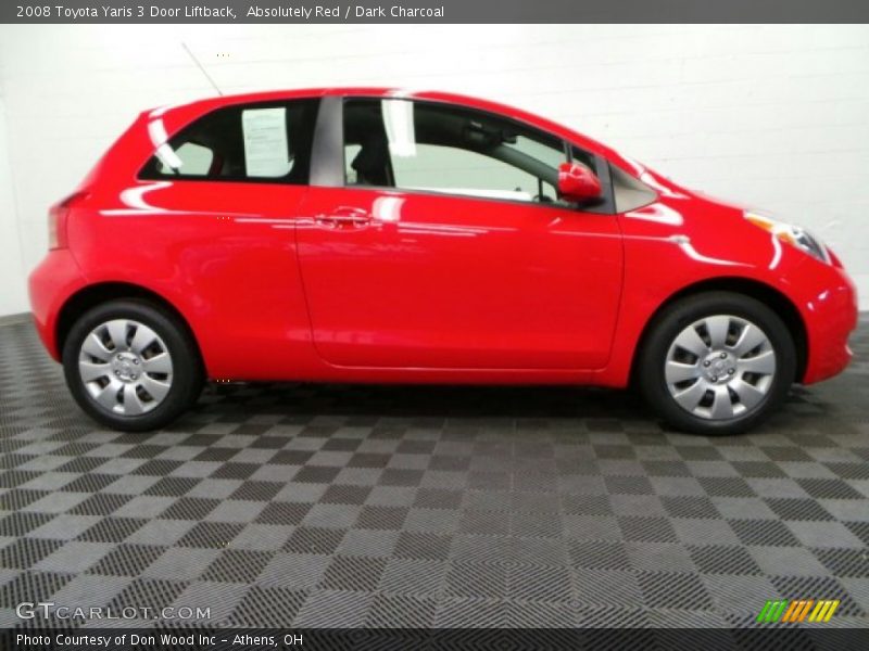 Absolutely Red / Dark Charcoal 2008 Toyota Yaris 3 Door Liftback