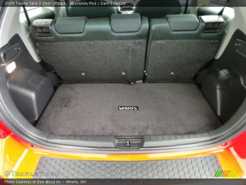 Absolutely Red / Dark Charcoal 2008 Toyota Yaris 3 Door Liftback