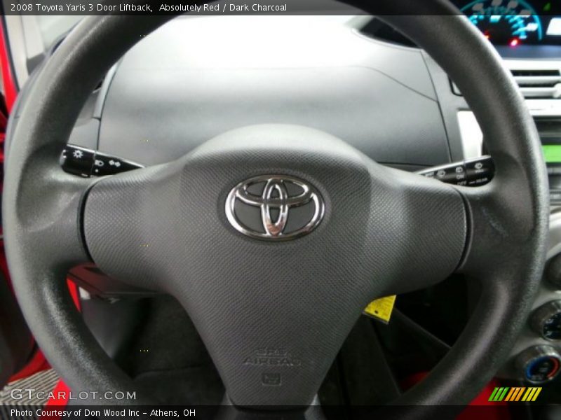 Absolutely Red / Dark Charcoal 2008 Toyota Yaris 3 Door Liftback