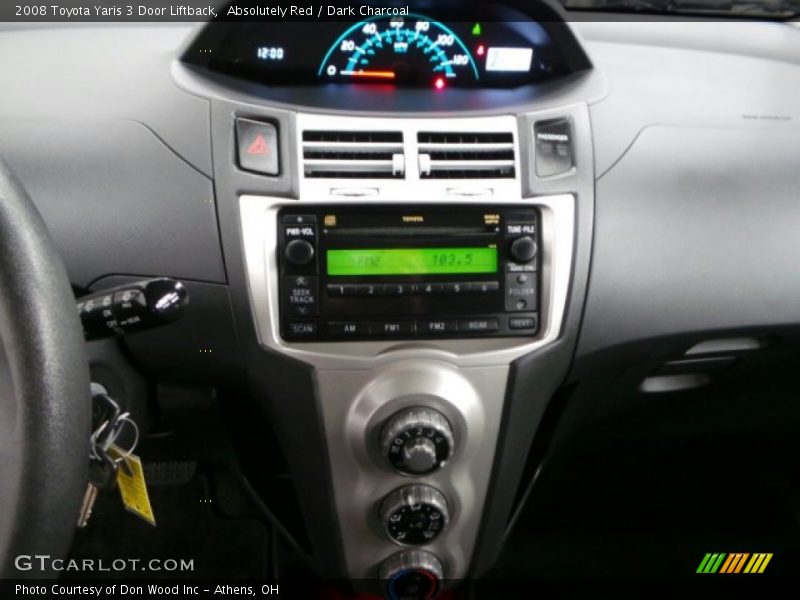 Absolutely Red / Dark Charcoal 2008 Toyota Yaris 3 Door Liftback