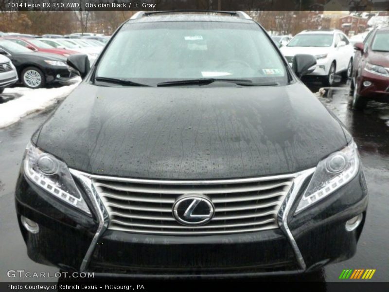 Obsidian Black / Lt. Gray 2014 Lexus RX 350 AWD