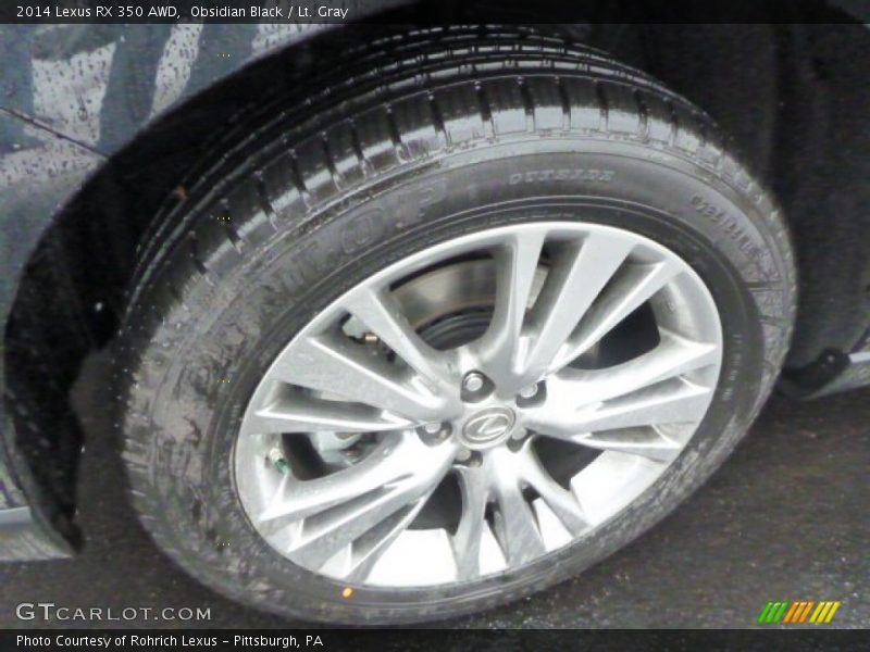 Obsidian Black / Lt. Gray 2014 Lexus RX 350 AWD