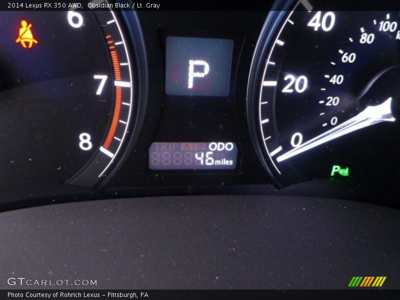 Obsidian Black / Lt. Gray 2014 Lexus RX 350 AWD