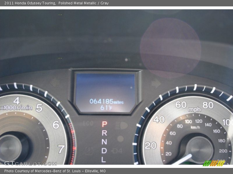Polished Metal Metallic / Gray 2011 Honda Odyssey Touring