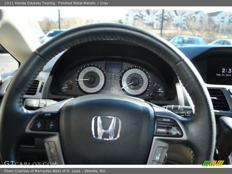 Polished Metal Metallic / Gray 2011 Honda Odyssey Touring