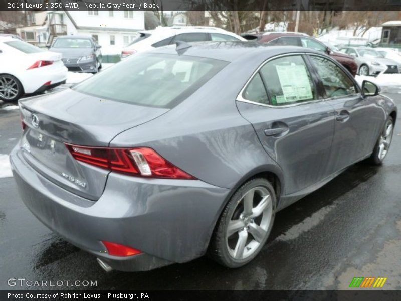 Nebula Gray Pearl / Black 2014 Lexus IS 350 AWD