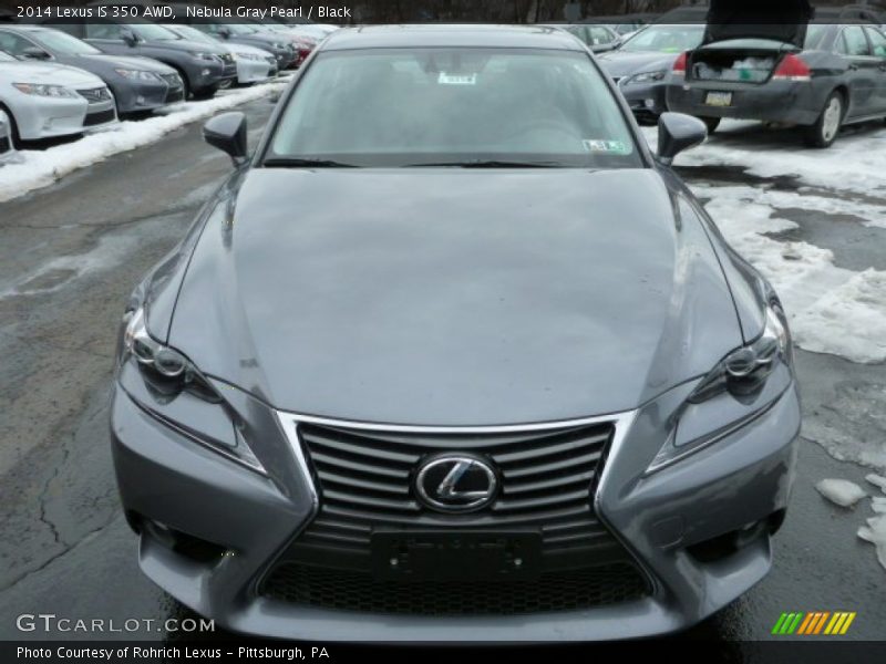 Nebula Gray Pearl / Black 2014 Lexus IS 350 AWD