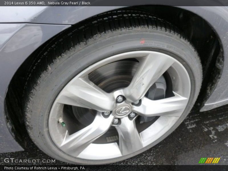 Nebula Gray Pearl / Black 2014 Lexus IS 350 AWD