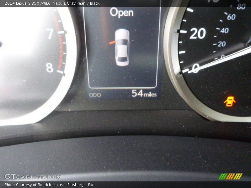 Nebula Gray Pearl / Black 2014 Lexus IS 350 AWD