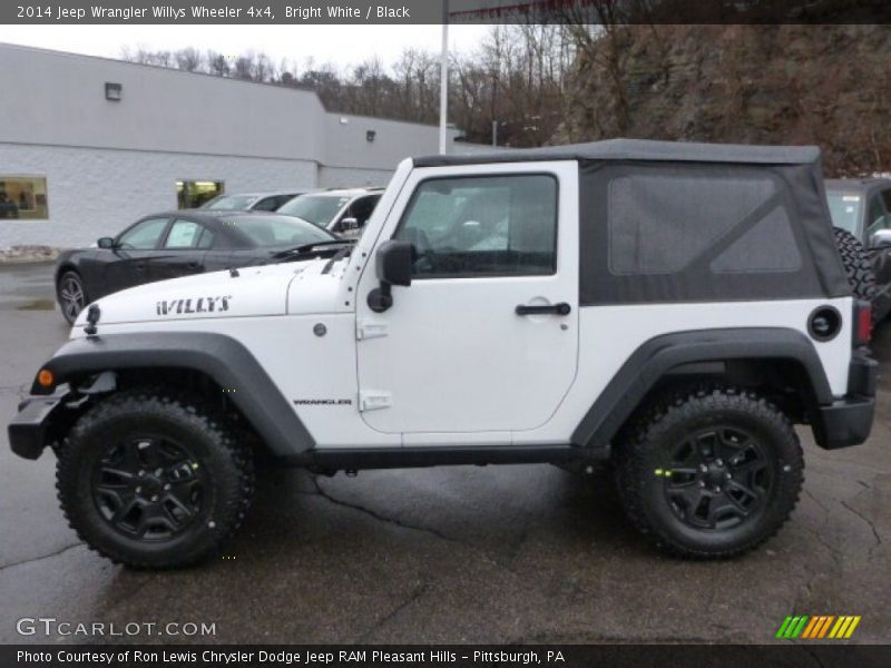 Bright White / Black 2014 Jeep Wrangler Willys Wheeler 4x4