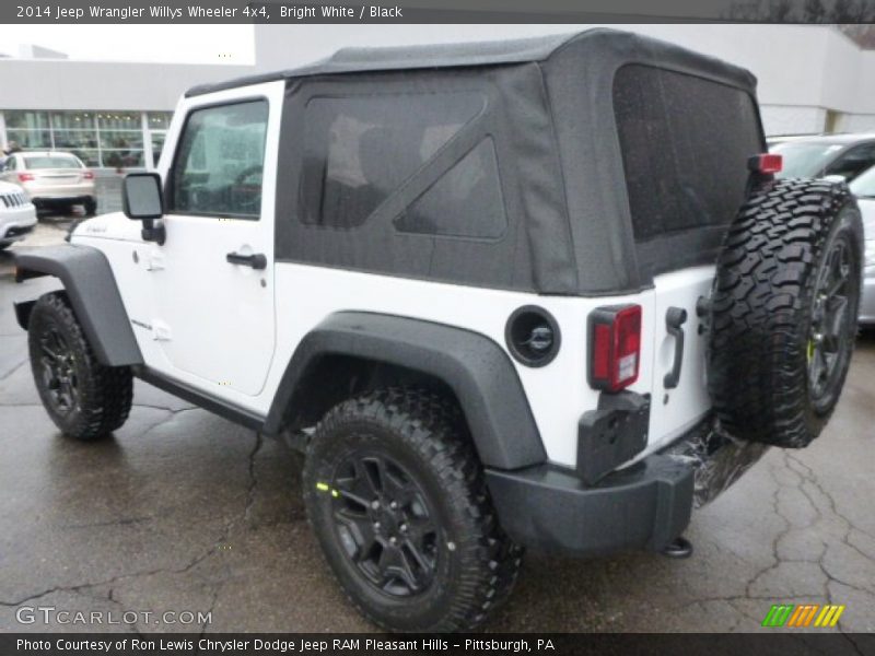 Bright White / Black 2014 Jeep Wrangler Willys Wheeler 4x4
