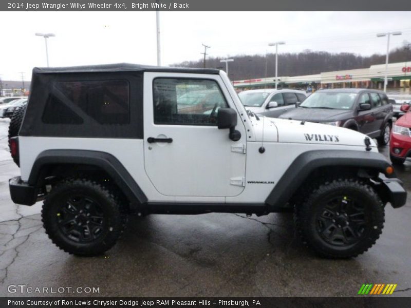 Bright White / Black 2014 Jeep Wrangler Willys Wheeler 4x4
