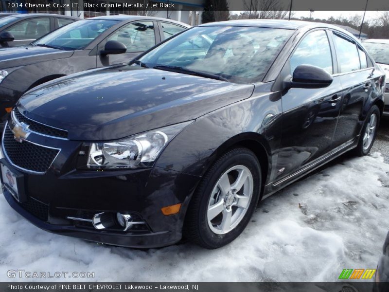 Black Granite Metallic / Jet Black 2014 Chevrolet Cruze LT