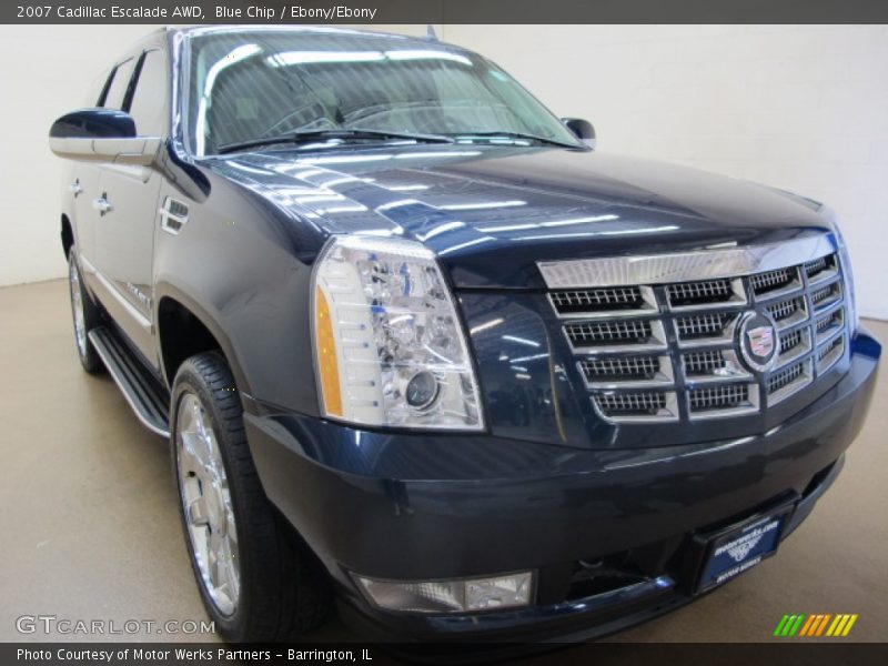 Blue Chip / Ebony/Ebony 2007 Cadillac Escalade AWD