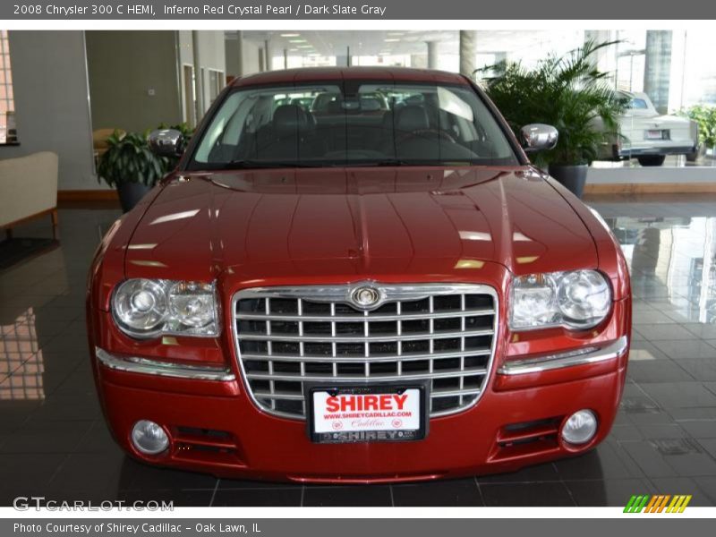 Inferno Red Crystal Pearl / Dark Slate Gray 2008 Chrysler 300 C HEMI