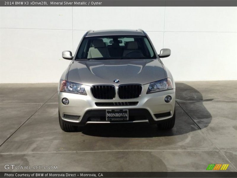 Mineral Silver Metallic / Oyster 2014 BMW X3 xDrive28i