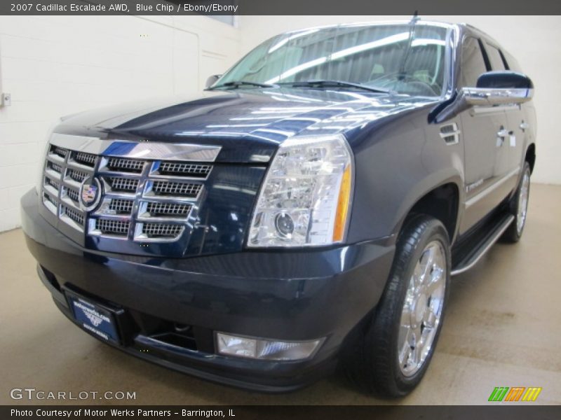 Blue Chip / Ebony/Ebony 2007 Cadillac Escalade AWD