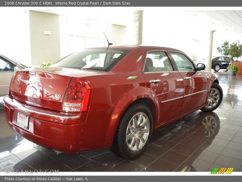 Inferno Red Crystal Pearl / Dark Slate Gray 2008 Chrysler 300 C HEMI
