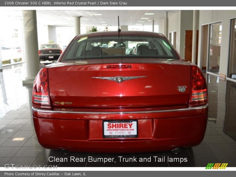 Inferno Red Crystal Pearl / Dark Slate Gray 2008 Chrysler 300 C HEMI