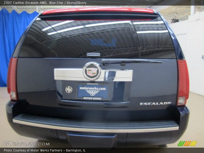 Blue Chip / Ebony/Ebony 2007 Cadillac Escalade AWD
