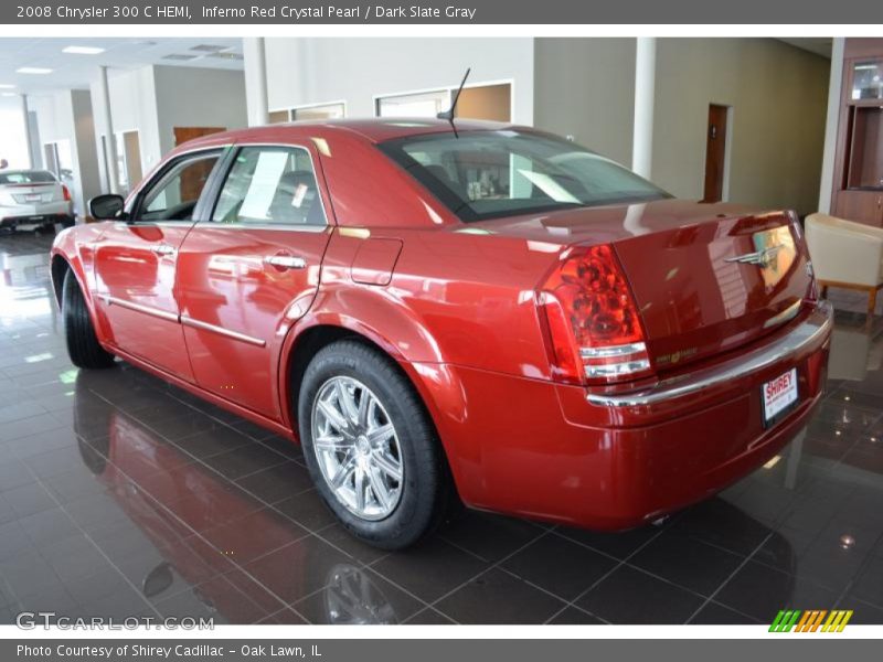 Inferno Red Crystal Pearl / Dark Slate Gray 2008 Chrysler 300 C HEMI