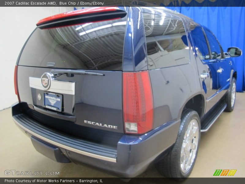 Blue Chip / Ebony/Ebony 2007 Cadillac Escalade AWD