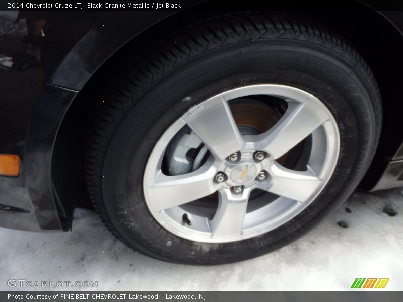 Black Granite Metallic / Jet Black 2014 Chevrolet Cruze LT