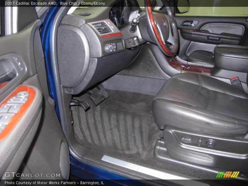 Blue Chip / Ebony/Ebony 2007 Cadillac Escalade AWD