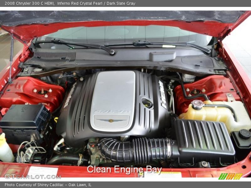 Inferno Red Crystal Pearl / Dark Slate Gray 2008 Chrysler 300 C HEMI