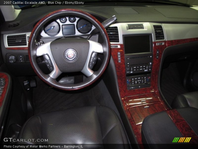 Blue Chip / Ebony/Ebony 2007 Cadillac Escalade AWD