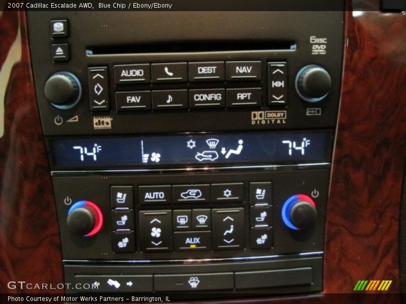 Blue Chip / Ebony/Ebony 2007 Cadillac Escalade AWD