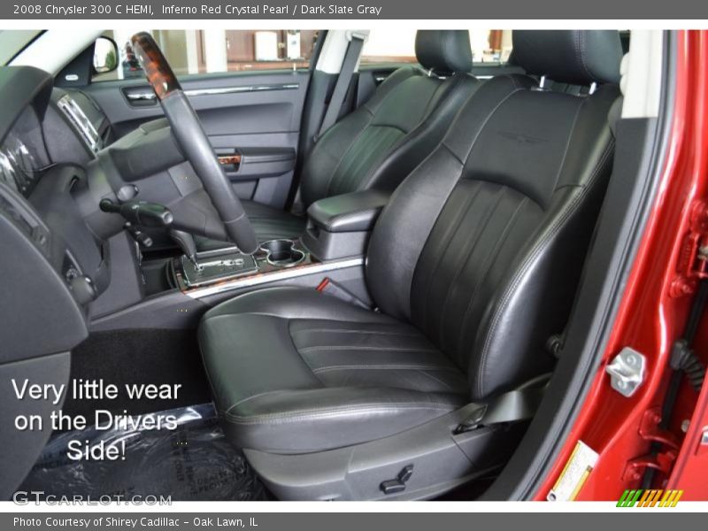 Inferno Red Crystal Pearl / Dark Slate Gray 2008 Chrysler 300 C HEMI