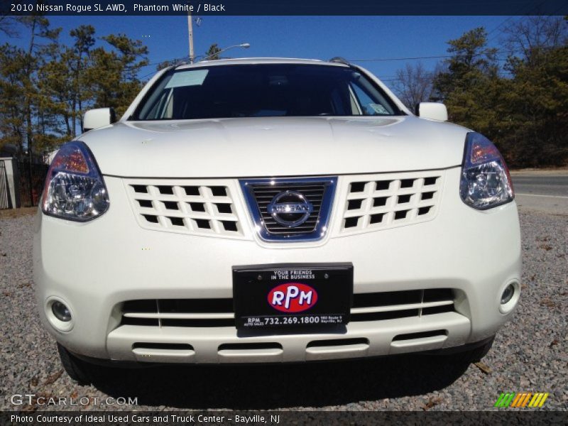 Phantom White / Black 2010 Nissan Rogue SL AWD